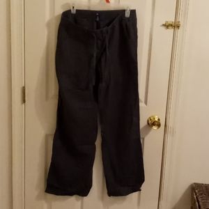 Gap linen/cotton wide leg pants